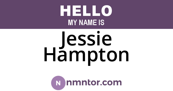 Jessie Hampton