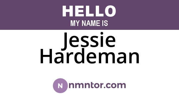 Jessie Hardeman