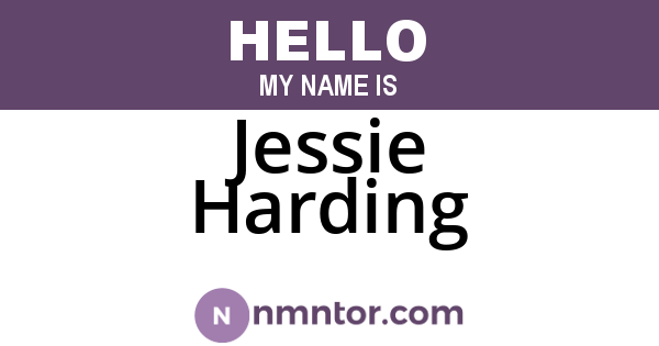 Jessie Harding