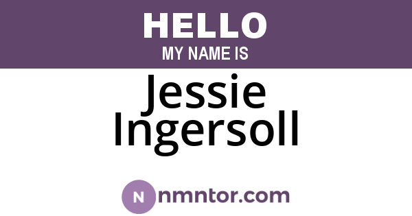 Jessie Ingersoll