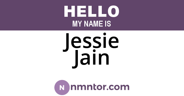 Jessie Jain