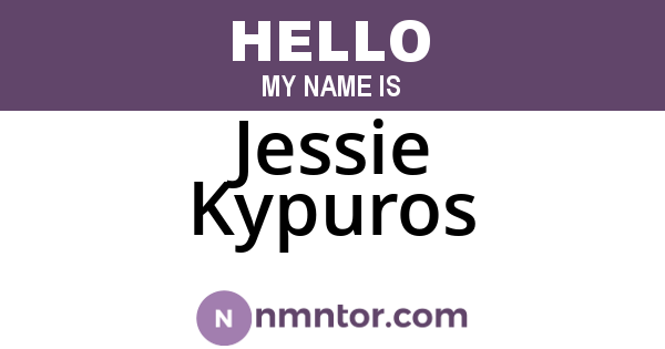 Jessie Kypuros
