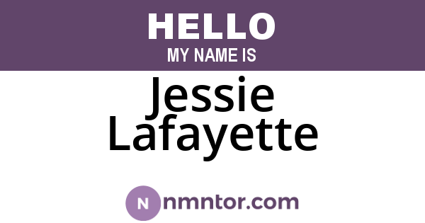 Jessie Lafayette
