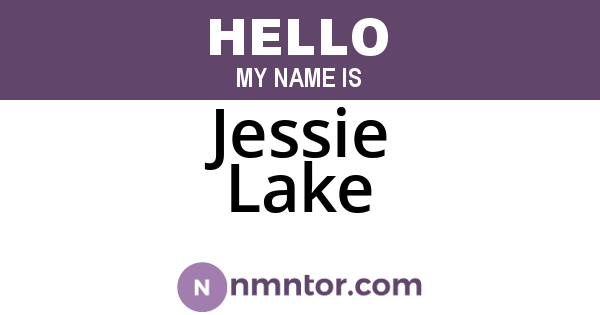 Jessie Lake