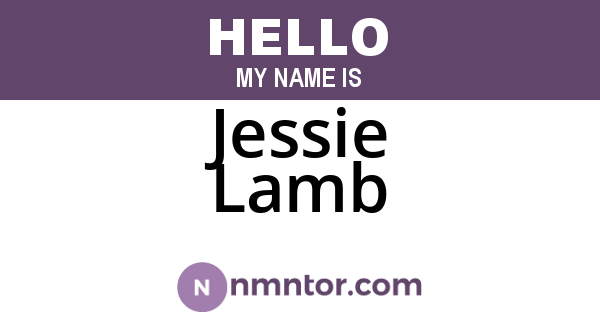 Jessie Lamb