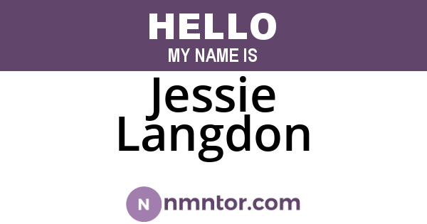 Jessie Langdon