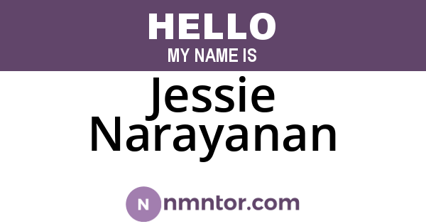 Jessie Narayanan