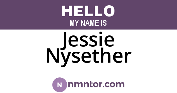Jessie Nysether
