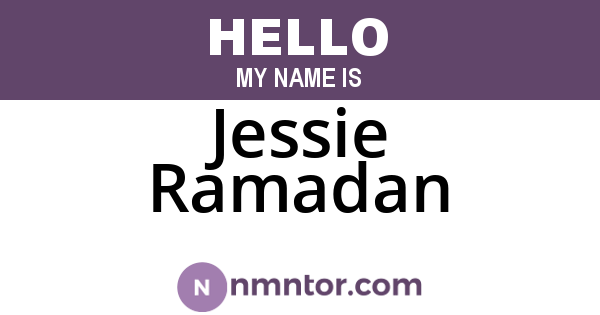 Jessie Ramadan