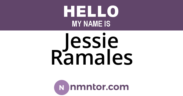 Jessie Ramales