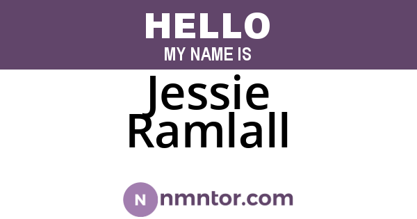 Jessie Ramlall