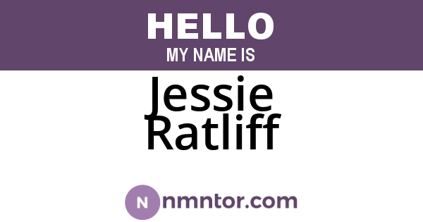 Jessie Ratliff