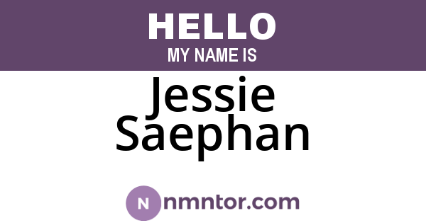 Jessie Saephan