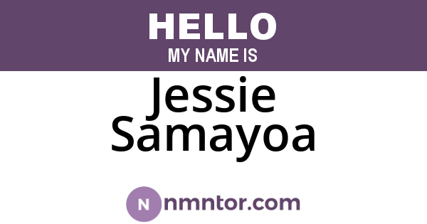 Jessie Samayoa