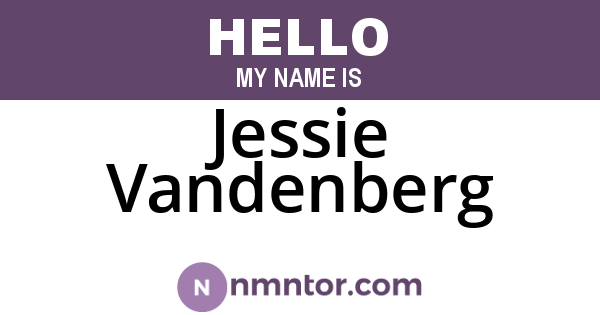Jessie Vandenberg