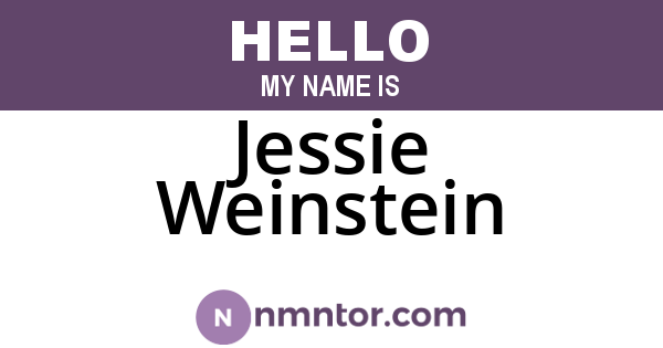 Jessie Weinstein
