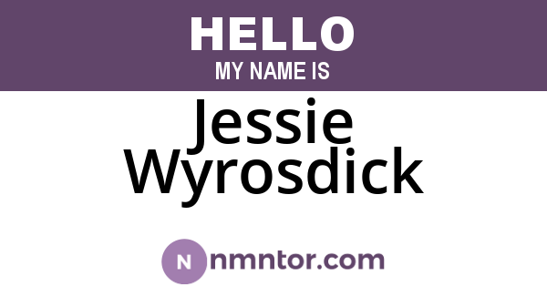 Jessie Wyrosdick