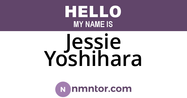 Jessie Yoshihara