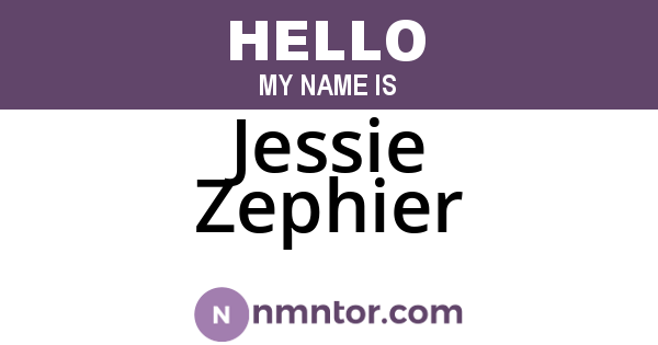 Jessie Zephier