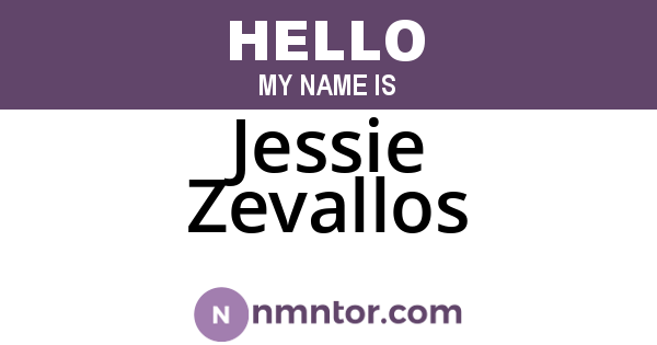 Jessie Zevallos