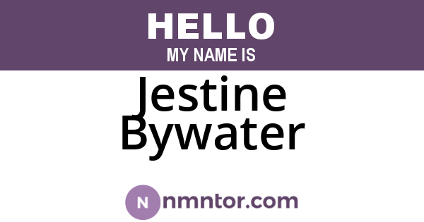 Jestine Bywater