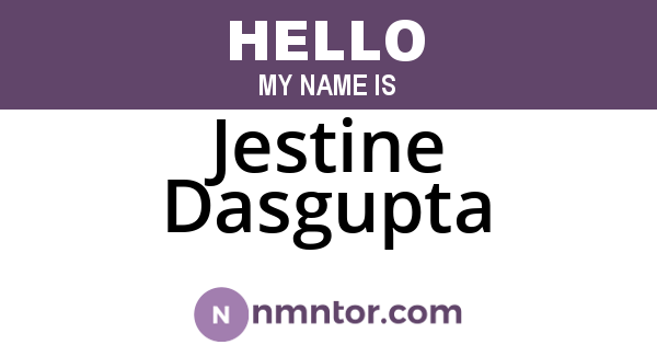 Jestine Dasgupta