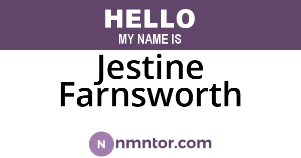 Jestine Farnsworth