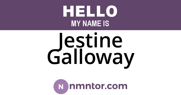 Jestine Galloway