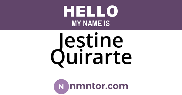 Jestine Quirarte