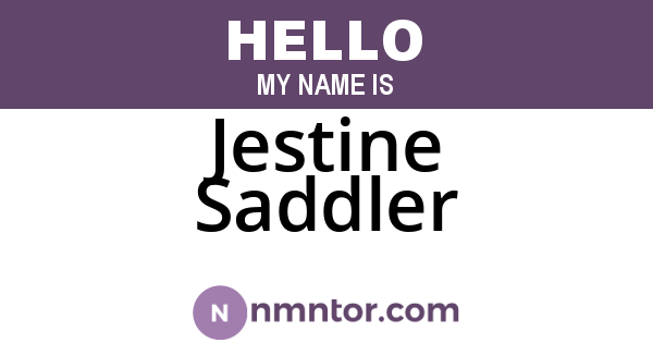 Jestine Saddler