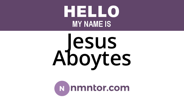 Jesus Aboytes