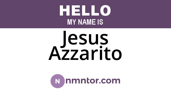 Jesus Azzarito