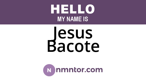 Jesus Bacote
