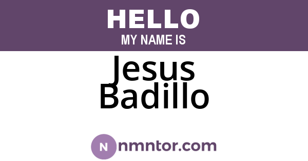Jesus Badillo