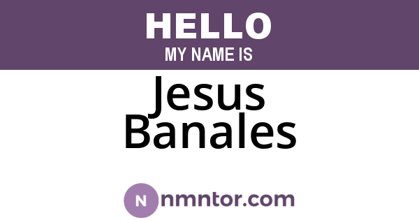 Jesus Banales