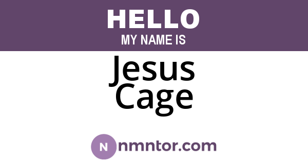 Jesus Cage