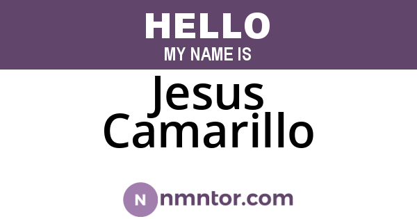 Jesus Camarillo