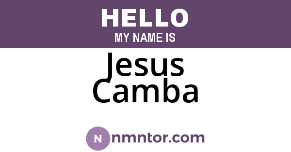 Jesus Camba