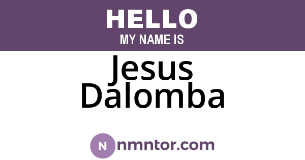 Jesus Dalomba