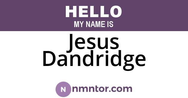 Jesus Dandridge