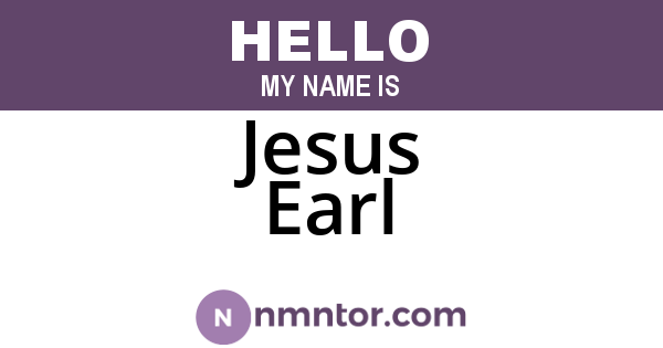 Jesus Earl