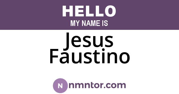 Jesus Faustino