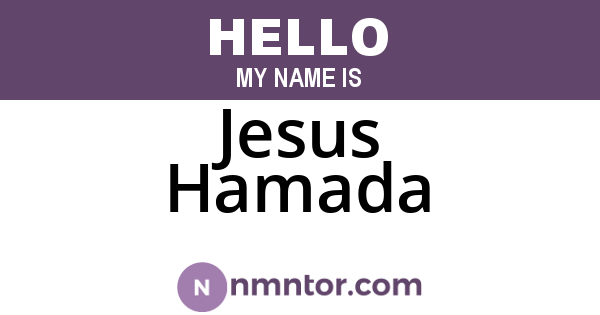 Jesus Hamada