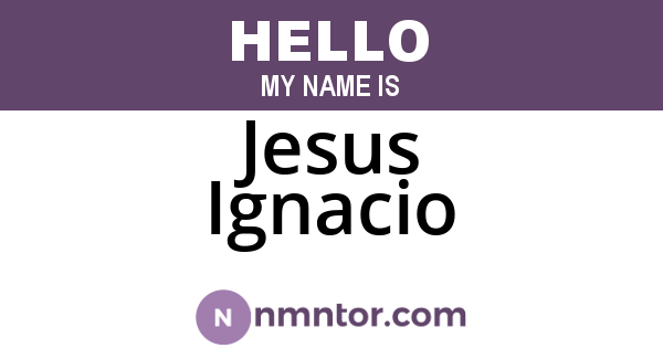 Jesus Ignacio