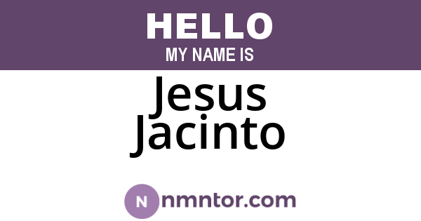 Jesus Jacinto
