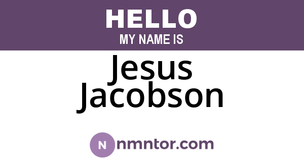 Jesus Jacobson