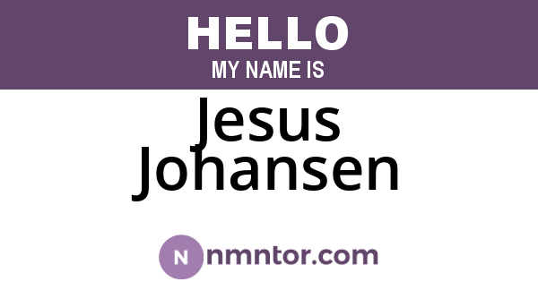 Jesus Johansen