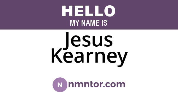 Jesus Kearney