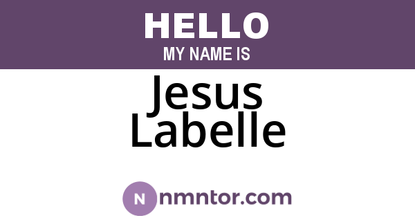 Jesus Labelle