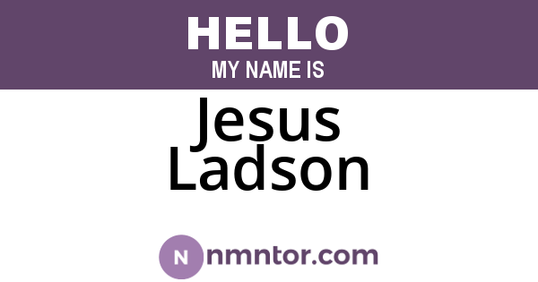 Jesus Ladson
